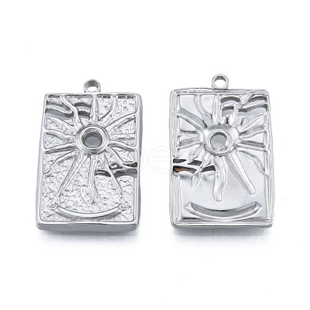 Non-Tarnish 304 Stainless Steel Pendants STAS-N098-212P-1