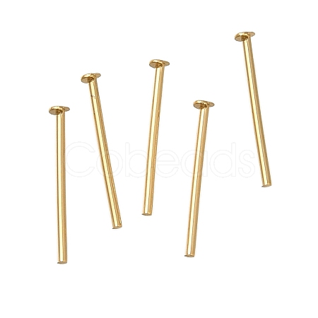 Brass Flat Head Pins KK-H502-01A-G-1