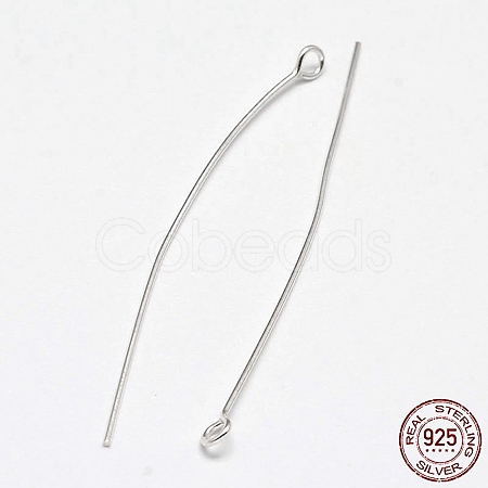 925 Sterling Silver Eye Pins STER-F018-02C-1