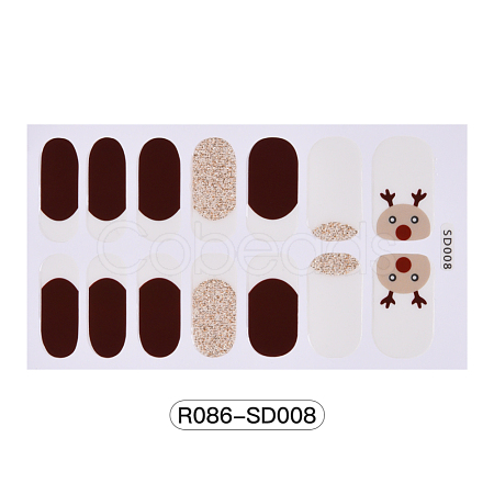 Christmas Theme Full Cover Nail Art Stickers MRMJ-R086-SD008-1
