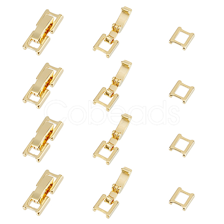 SUPERFINDINGS 12Pcs Eco-Friendly Brass Watch Band Clasps KK-FH0007-18-1