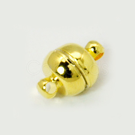 Brass Magnetic Clasps with Loops X-KK-H361-G-1