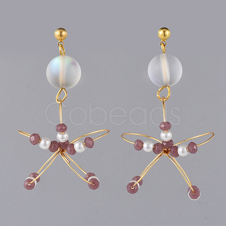 (Jewelry Parties Factory Sale)Dangle Stud Earrings EJEW-JE03694-03-1