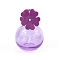 Flower Glass Spray Bottle, for Essential Oils, Perfume, Blue Violet, 4.6x7cm, Capacity: 30ml(1.01fl. oz)