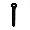 Leather DIY Zipper Puller, for Luggage, Purse Accessories, Black, 7x1.65x0.15cm, Hole: 8x3mm