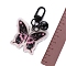 Acrylic Keychain, Butterfly, Black, 7cm