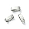 Non-Tarnish 201 Stainless Steel Slide Charms/Slider Beads, For Leather Cord Bracelets Making, Oval, Stainless Steel Color, 3.5x11.6x6.6mm, Hole: 9.2x4.5mm