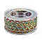 12-Ply Braided Nylon Cord, for Jewelry Making, Round, Turquoise, 5mm, about 8.75 Yards(8m)/Roll