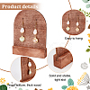 Arch Shaped Wood Single Pair Earring Diaplay Stands EDIS-WH0029-81A-4