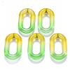 Two Tone Transparent Acrylic Linking Rings OACR-S036-006B-N04-3