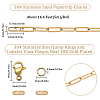 SUNNYCLUE DIY Chain Bracelet Necklace Making Kit CHS-SC0001-03G-2