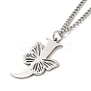 201 Stainless Steel Necklace NJEW-Q336-01J-P-4