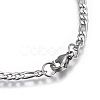 Tarnish Resistant 304 Stainless Steel Figaro Chain Bracelets BJEW-L634-04A-P-3