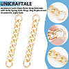 Unicraftale 2Pcs Aluminum Curb Chain Purse Strap Extender FIND-UN0003-04B-LG-5