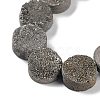 Electroplated Natural Druzy Agate Beads Strands G-M433-01A-4