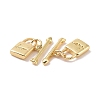 Rack Plating Brass Toggle Clasps ZIRC-C042-12G-3