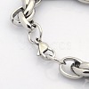 Tarnish Resistant Casual Style 304 Stainless Steel Double Link Chain Bracelets X-STAS-O036-37P-3