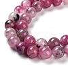 Natural Cherry Blossom Agate Beads Strands G-B076-A02-03-4