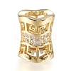 Brass Micro Pave Cubic Zirconia Beads ZIRC-J018-29-2