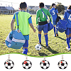 Football Theme Printed Acrylic & Alloy Enamel Pendant Keychain KEYC-AB00046-6