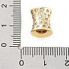 Rack Plating Brass Micro Pave Cubic Zirconia Beads KK-P247-16B-G-3