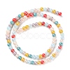 Opaque Electroplate Glass Beads Strands X-GLAA-P056-4mm-A01-2