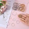 SUNNYCLUE 160Pcs 8 Style 316 Surgical Stainless Steel Wine Glass Charms Rings STAS-SC0007-27-3