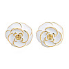 Spray Painted Brass Stud Earring Findings KK-N233-396-2