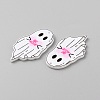 Halloween Printed Opaque Acrylic Pendants SACR-WH0006-23C-2