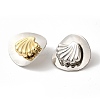 Rack Plating Brass Stud Earrings EJEW-B062-04GP-02-2