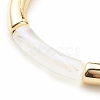 Acrylic Curved Tube Chunky Stretch Bracelet for Women BJEW-JB08123-5