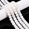 Dyed Natural White Jade Beads Strands G-T138-S01-1