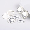 25mm Transparent Clear Domed Glass Cabochon Cover for Brass Photo Pendant Making DIY-F007-08AS-NF-1