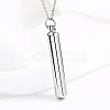 Stainless Steel Column Pendant Necklaces UG4628-1-2