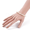 Natural Cultured Freshwater Pearl Beaded Bracelets for Women BJEW-JB07724-01-3