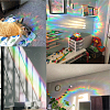 Waterproof PVC Colored Laser Stained Window Film Adhesive Stickers DIY-WH0256-014-5