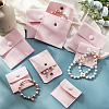 SUPERFINDINGS 8Pcs 2 Style Square Velvet Jewelry Bags TP-FH0001-01A-2