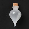 Teardrop Glass Cork Bottles Ornament AJEW-A039-01E-2
