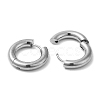 Rack Plating Brass Huggie Hoop Earrings for Women EJEW-D059-13A-P-2