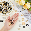 SUPERFINDINGS 240Pcs 6 Style Opaque Spray Painted Acrylic Linking Rings OACR-FH0001-037-3