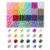 24Colors ABS Plastic Imitation Pearl Beads OACR-YW0001-74-1