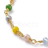 Glass Beads Anklets AJEW-AN00370-2