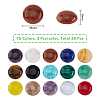 SUPERFINDINGS 30Pcs 15 Styles Natural & Synthetic Mixed Gemstone Cabochons G-FH0001-89-2