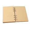 Wooden Wedding Guestbooks Notepad AJEW-H114-01-3