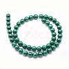 Natural Malachite Beads Strands G-O166-07B-6mm-2