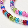 Crackle Glass Beads Strands GGM001-2