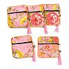 Chinese Style Floral Cloth Jewelry Storage Zipper Pouches AJEW-D063-01F-1