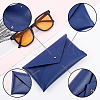 AHADERMAKER 2Pcs 2 Colors PU Imitation Leather Envelope Glasses Bag FIND-GA0002-73-8