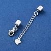 925 Sterling Silver Curb Chain Extender STER-G039-04C-S-2