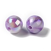 Opaque Two-tone Acrylic Beads OACR-G015-04-3